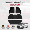 Thảm lót sàn xe ô tô Lexus LM chất liệu TPE khuôn đúc nguyên khối tràn viền cao cấp