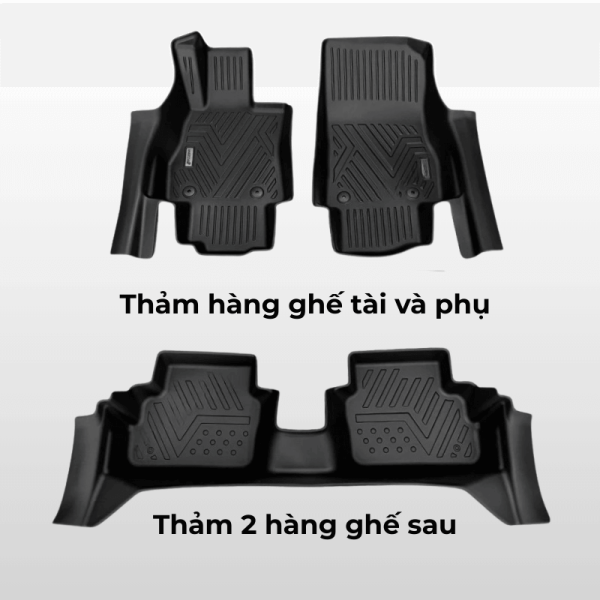 Bộ thảm lót sàn ô tô Mazda 2 chất liệu TPE
