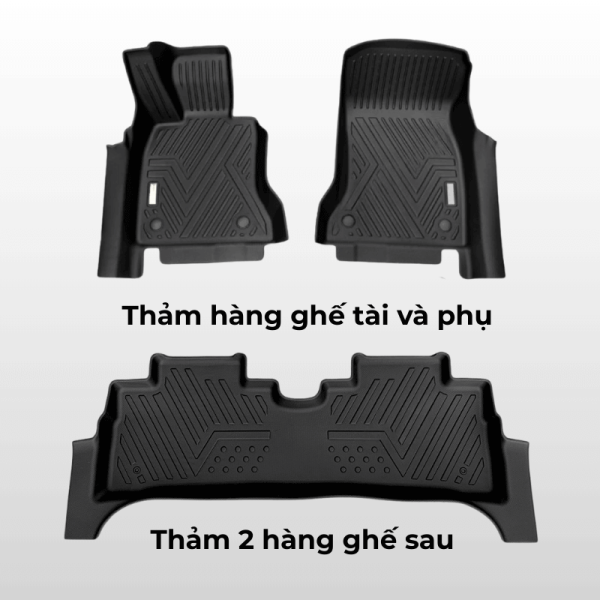 Bộ thảm lót sàn ô tô Mercedes AMG G63 chất liệu TPE