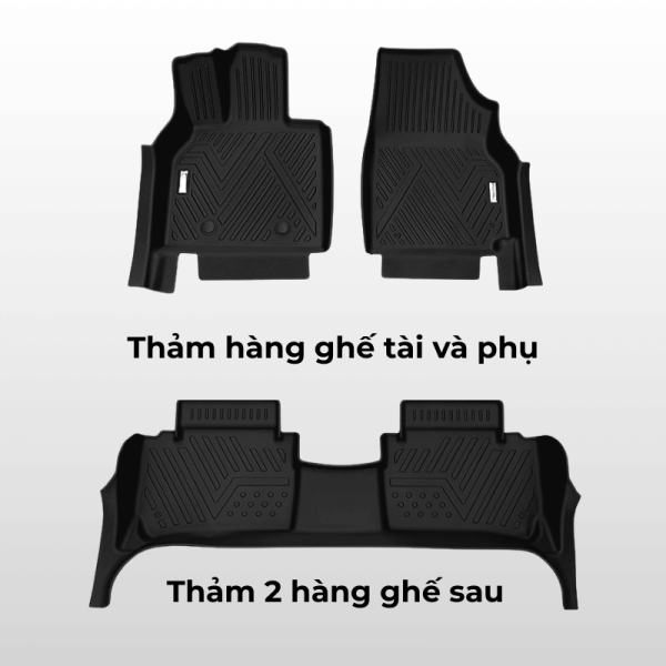 Bộ thảm lót sàn ô tô Mercedes Benz B Class chất liệu TPE