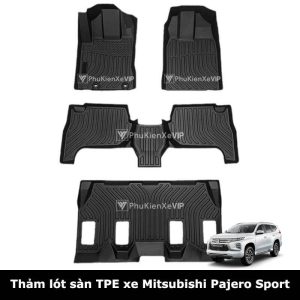 Thảm lót sàn ô tô Mitsubishi Pajero Sport chất liệu TPE