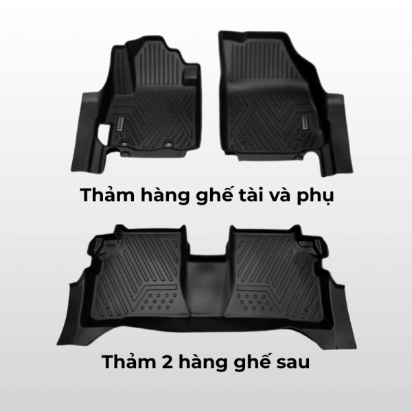 Bộ thảm lót sàn ô tô Mitsubishi XForce chất liệu TPE