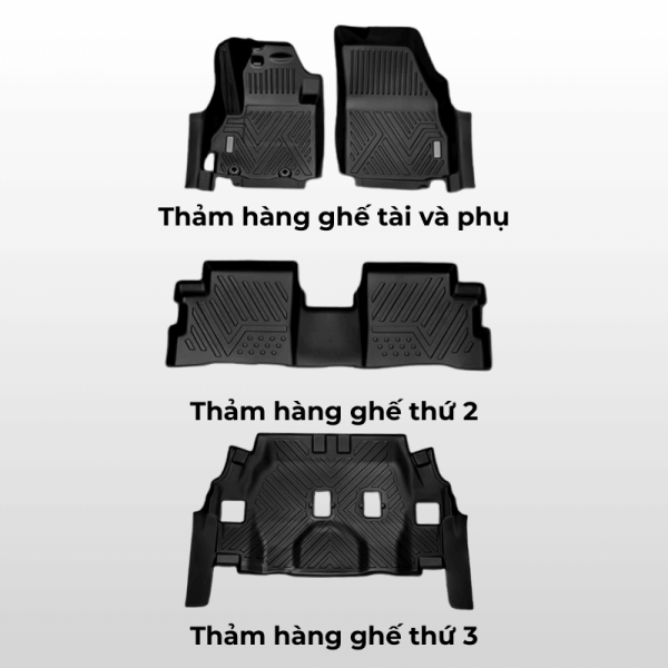 Bộ thảm lót sàn ô tô Mitsubishi Xpander chất liệu TPE