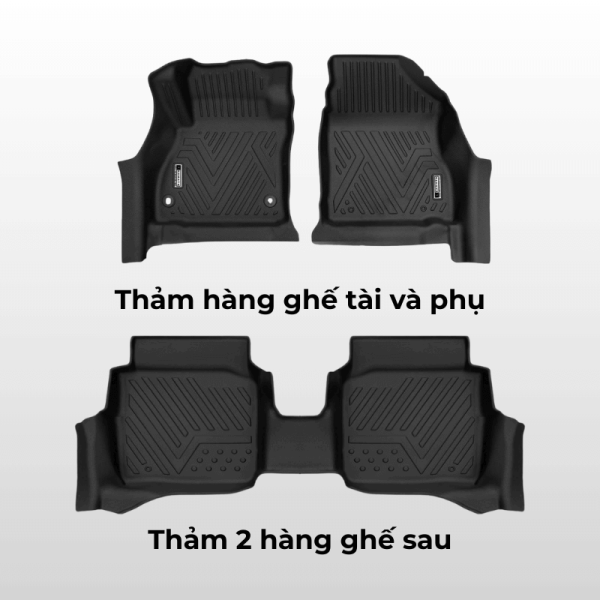 Bộ thảm lót sàn ô tô Nissan Kicks chất liệu TPE