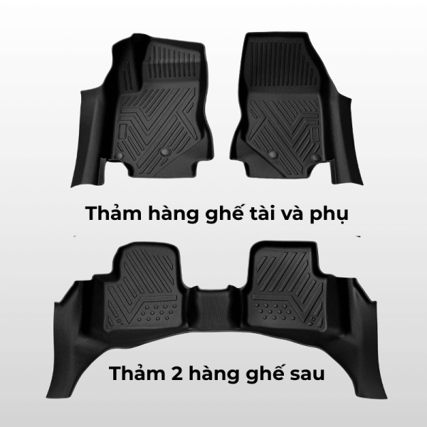 Bộ thảm lót sàn ô tô Peugeot 2008 chất liệu TPE