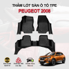 Thảm lót sàn xe ô tô Peugeot 2008 chất liệu TPE khuôn đúc nguyên khối tràn viền cao cấp
