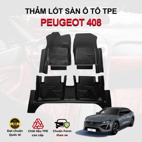 Thảm lót sàn xe ô tô Mercedes Benz GLC SUV chất liệu TPE khuôn đúc nguyên khối tràn viền cao cấp