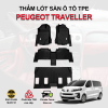 Thảm lót sàn xe ô tô Peugeot Traveller chất liệu TPE khuôn đúc nguyên khối tràn viền cao cấp