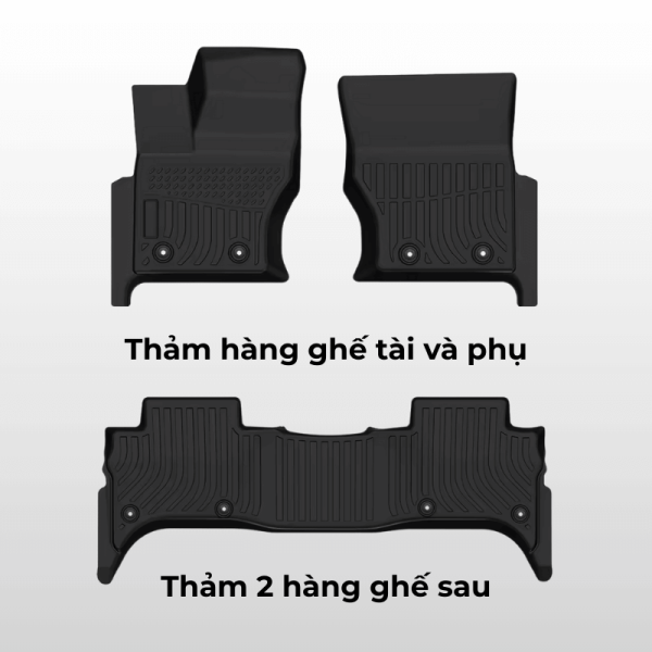 Bộ thảm lót sàn ô tô Range Rover Sport chất liệu TPE