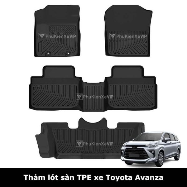 Thảm lót sàn ô tô Toyota Avanza chất liệu TPE