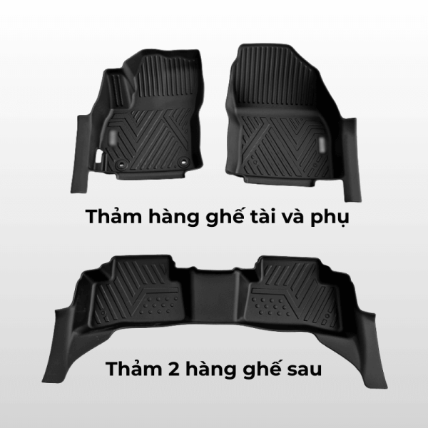 Bộ thảm lót sàn ô tô Toyota Corolla Cross chất liệu TPE