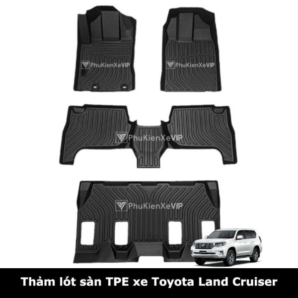 Thảm lót sàn ô tô Toyota Land Cruiser chất liệu TPE