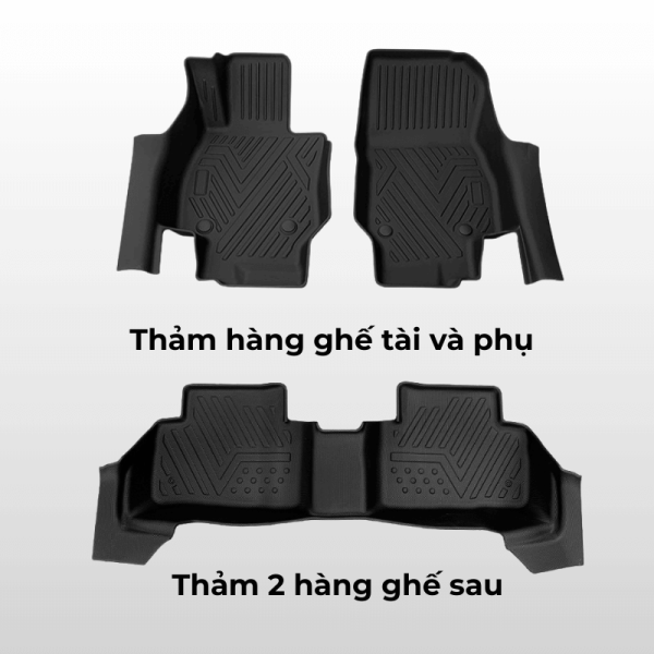 Bộ thảm lót sàn ô tô Toyota Venza chất liệu TPE