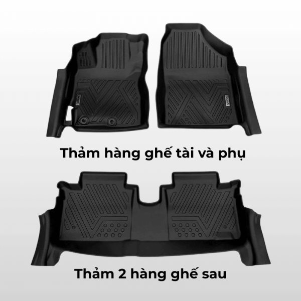 Bộ thảm lót sàn ô tô Toyota Vios chất liệu TPE