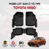 Thảm lót sàn xe ô tô Toyota Wigo chất liệu TPE khuôn đúc nguyên khối tràn viền cao cấp