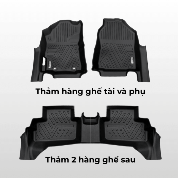 Bộ thảm lót sàn ô tô Toyota Yaris Cross chất liệu TPE