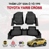 Thảm lót sàn xe ô tô Toyota Yaris Cross chất liệu TPE khuôn đúc nguyên khối tràn viền cao cấp
