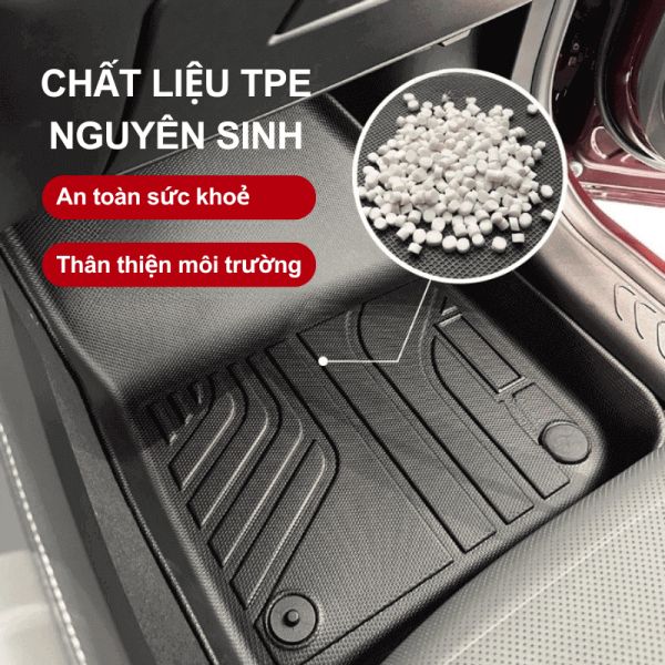 Chất liệu TPE nguyên sinh an toàn, bảo vệ sức khoẻ và thân thiện môi trường