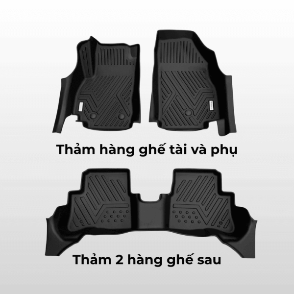 Bộ thảm lót sàn ô tô Vinfast Fadil chất liệu TPE