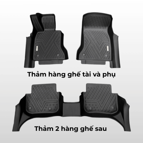 Bộ thảm lót sàn ô tô VinFast Lux A2.0 chất liệu TPE