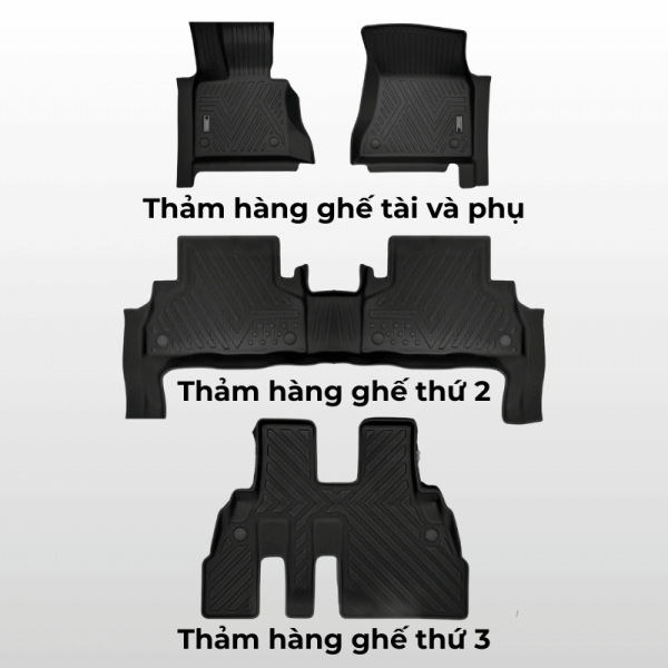 Bộ thảm lót sàn ô tô Vinfast Lux SA2.0 chất liệu TPE