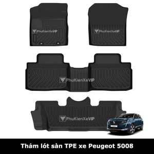 Thảm lót sàn ô tô Peugeot 5008 chất liệu TPE sang trọng