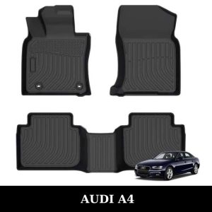Thảm lót sàn xe ô tô Audi A4 chất liệu TPE khuôn đúc nguyên khối tràn viền cao cấp