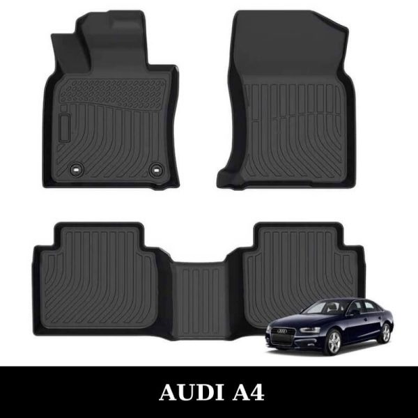 Thảm lót sàn xe ô tô Audi A4 chất liệu TPE khuôn đúc nguyên khối tràn viền cao cấp