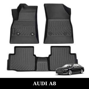 Thảm lót sàn xe ô tô Audi A8 chất liệu TPE khuôn đúc nguyên khối tràn viền cao cấp