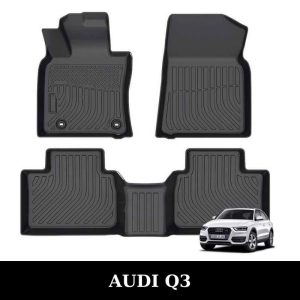 Thảm lót sàn xe ô tô Audi Q3 chất liệu TPE khuôn đúc nguyên khối tràn viền cao cấp