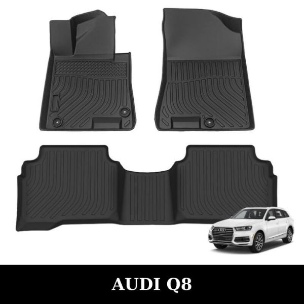 Thảm lót sàn xe ô tô Audi Q8 chất liệu TPE khuôn đúc nguyên khối tràn viền cao cấp