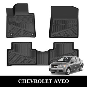 Thảm lót sàn xe ô tô Chevrolet Aveo chất liệu TPE khuôn đúc nguyên khối tràn viền cao cấp