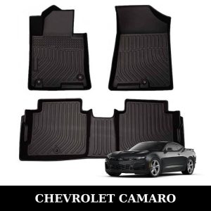 Thảm lót sàn xe ô tô Chevrolet Camaro chất liệu TPE khuôn đúc nguyên khối tràn viền cao cấp