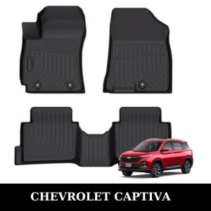 Thảm lót sàn xe ô tô Chevrolet Captiva chất liệu TPE khuôn đúc nguyên khối tràn viền cao cấp