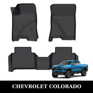 Thảm lót sàn xe ô tô Chevrolet Colorado chất liệu TPE khuôn đúc nguyên khối tràn viền cao cấp