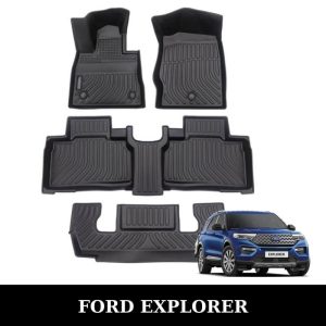 Thảm lót sàn xe ô tô Ford Explorer chất liệu TPE khuôn đúc nguyên khối tràn viền cao cấp