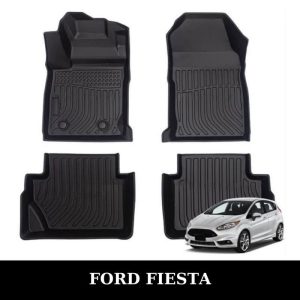 Thảm lót sàn xe ô tô Ford Fiesta chất liệu TPE khuôn đúc nguyên khối tràn viền cao cấp