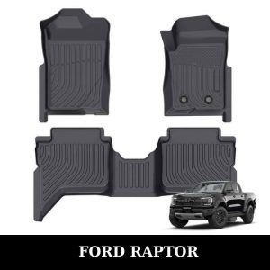 Thảm lót sàn xe ô tô Ford Raptor chất liệu TPE khuôn đúc nguyên khối tràn viền cao cấp