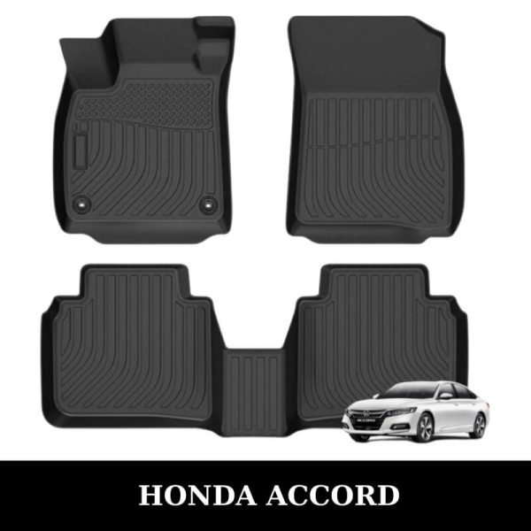 Thảm lót sàn xe ô tô Honda Accord chất liệu TPE khuôn đúc nguyên khối tràn viền cao cấp