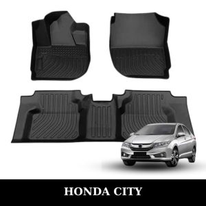 Thảm lót sàn xe ô tô Honda City chất liệu TPE khuôn đúc nguyên khối tràn viền cao cấp