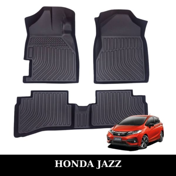 Thảm lót sàn xe ô tô Honda Jazz chất liệu TPE khuôn đúc nguyên khối tràn viền cao cấp