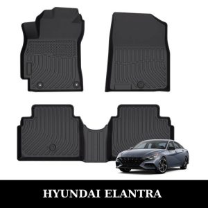 Thảm lót sàn xe ô tô Hyundai Elantra chất liệu TPE khuôn đúc nguyên khối tràn viền cao cấp