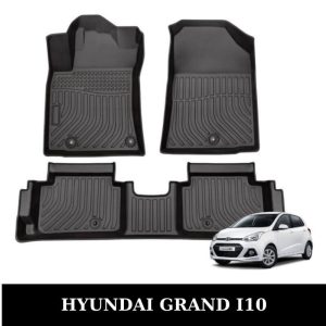 Thảm lót sàn xe ô tô Hyundai Grand I10 chất liệu TPE khuôn đúc nguyên khối tràn viền cao cấp