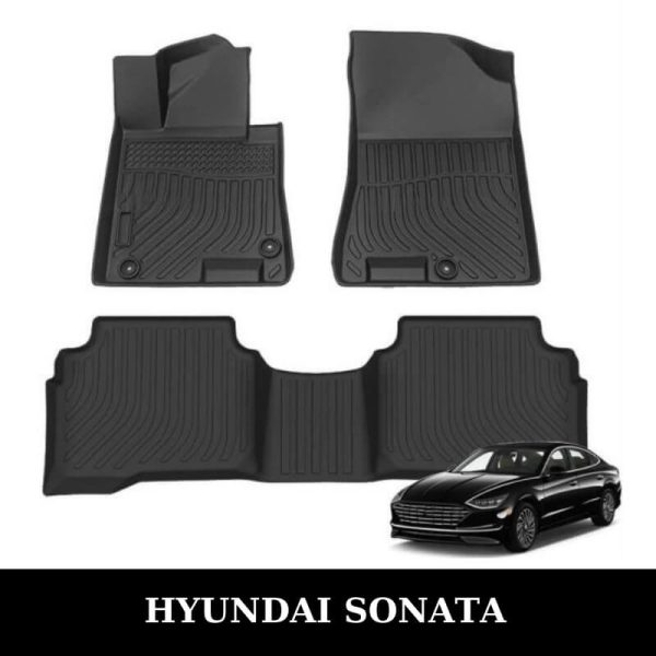 Thảm lót sàn xe ô tô Hyundai Sonata chất liệu TPE khuôn đúc nguyên khối tràn viền cao cấp