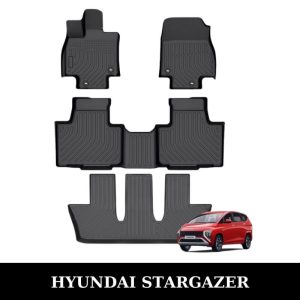 Thảm lót sàn xe ô tô Hyundai Stargazer chất liệu TPE khuôn đúc nguyên khối tràn viền cao cấp
