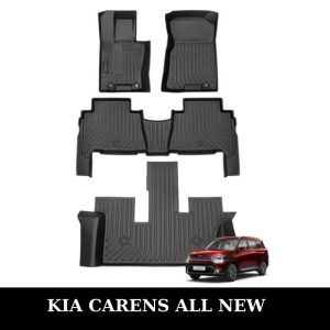 Thảm lót sàn xe ô tô KIA Carens All New chất liệu TPE khuôn đúc nguyên khối tràn viền cao cấp