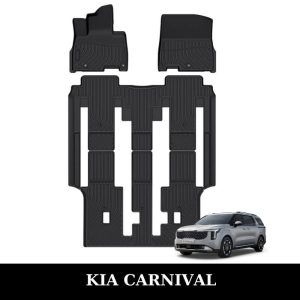 Thảm lót sàn xe ô tô KIA Carnival chất liệu TPE khuôn đúc nguyên khối tràn viền cao cấp