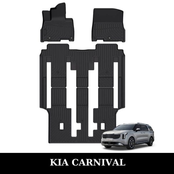 Thảm lót sàn xe ô tô KIA Carnival chất liệu TPE khuôn đúc nguyên khối tràn viền cao cấp