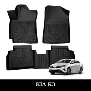 Thảm lót sàn xe ô tô KIA K3 chất liệu TPE khuôn đúc nguyên khối tràn viền cao cấp