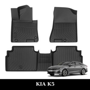 Thảm lót sàn xe ô tô KIA K5 chất liệu TPE khuôn đúc nguyên khối tràn viền cao cấp